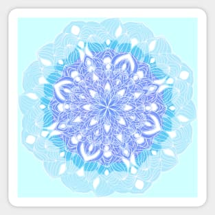 Dreamy Pastel Mandalas - Intricate Digital Illustration - Colorful Vibrant and Eye-catching Design for printing on t-shirts, wall art, pillows, phone cases, mugs, tote bags, notebooks and more Sticker